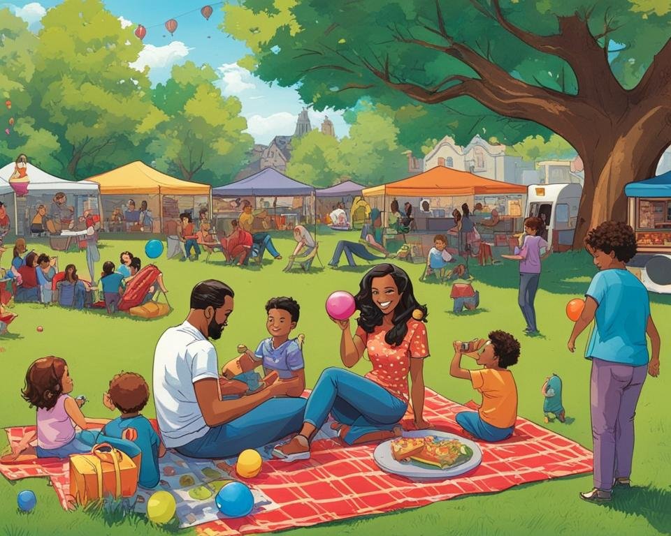 Family enjoying Kansas Day On The Green