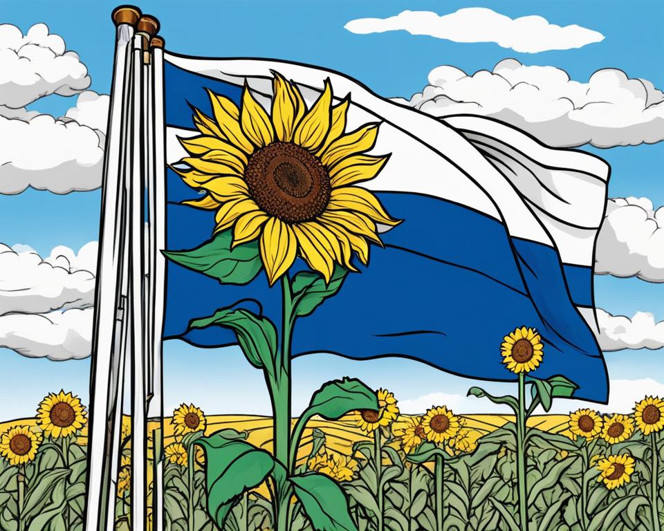 Kansas flag coloring activity